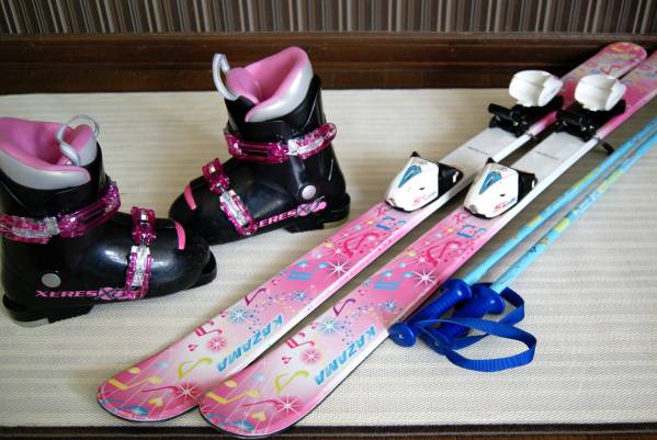 子供用★Kazama スキーセット 116cm+靴21cm★チューン済