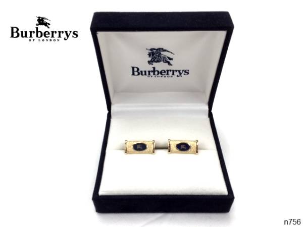 未使用品 BURBERRY バーバリー ホースマーク柄 カフスボタン