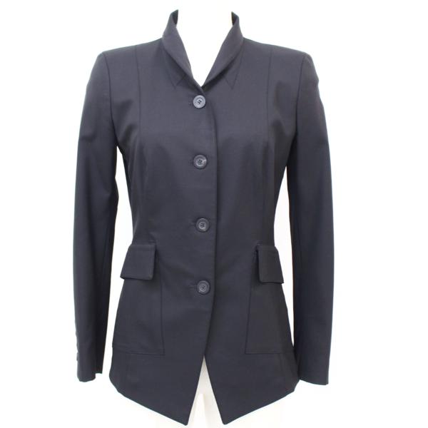 e239 美品 グッチ レディース ジャケット ブレザー ウール 黒 38