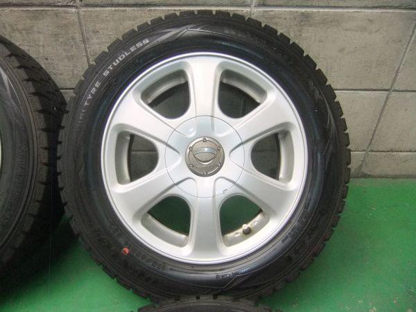 バリ溝☆DUNLOP WINTER MAXX 175/65R14 82Q 社外AW 4本価格☆ バリ溝