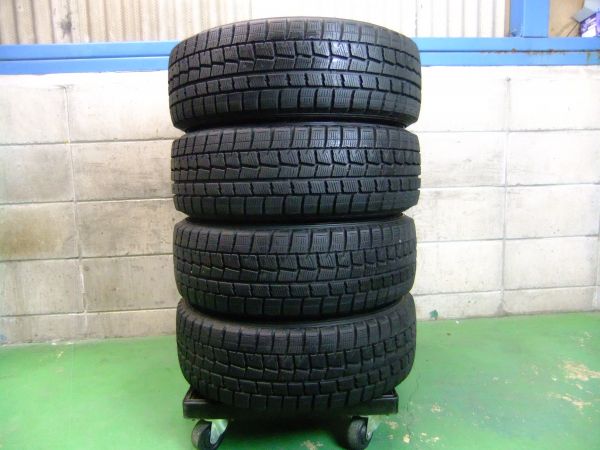 バリ溝☆DUNLOP WINTER MAXX 175/65R14 82Q 社外AW 4本価格☆ バリ溝
