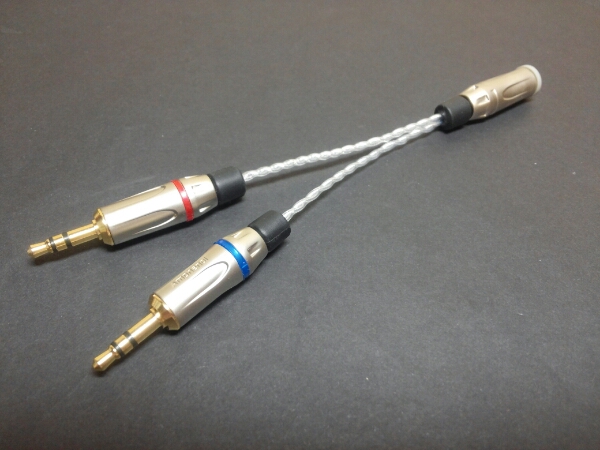 AK380 AK240 → pono player SONY PHA-3 バランス変換ケーブル