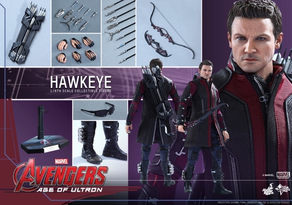 中古フィギュア ホットトイズ アベンジャーズ2 AOU ホークアイ 新品