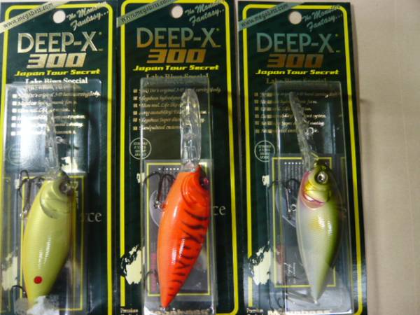即決 メガバス DEEP-X300 3カラーset フィッシング スポーツ