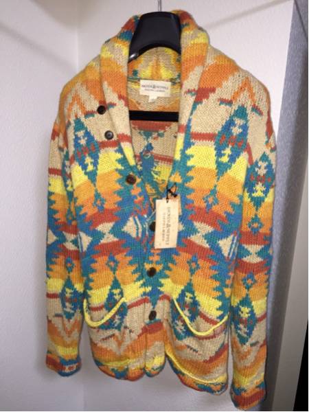 ラルフローレン DENIM&SUPPLY ネイティブ柄 カーディガン S RRL