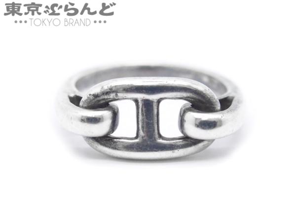 101135890★エルメス シェーヌダンクル シルバーリング #52