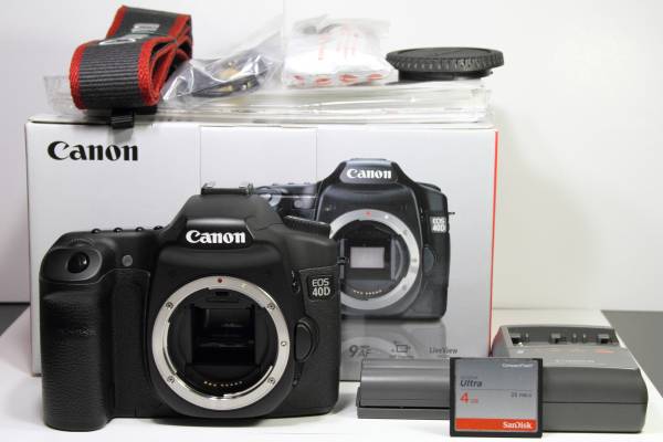 【ジャンク】キャノンEOS 40d レンズ バッデリー 充電器付き Canon キャノン EOS 40D 元箱付 ジャンクキャノンEOS 40d レンズ