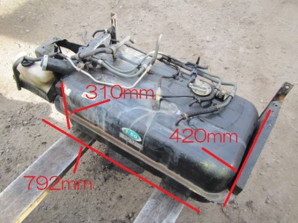 3 スチール製 燃料タンク メインタンク ステー付 キャンター