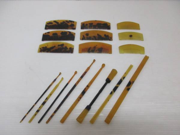 本鼈甲 べっ甲 櫛 簪 かんざし等 おまとめ 和装小物 AK-33