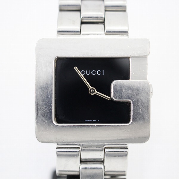 可動品】GUCCI グッチ Gマーク3600M メンズ クォーツ ブラック文字盤 