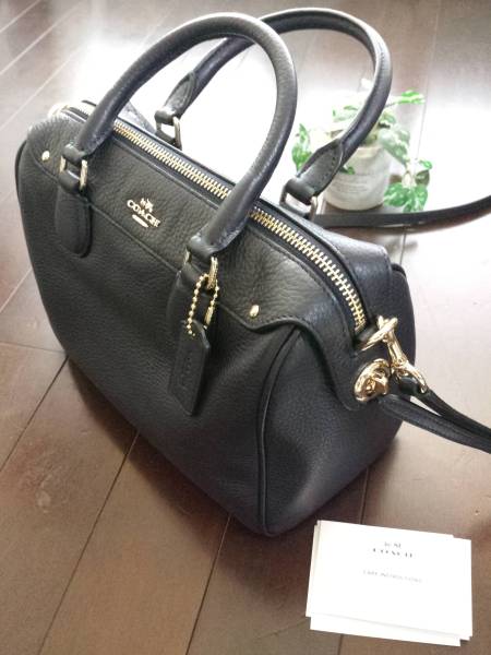 COACH 2wayボストン ベネット ミニ サッチェル ネイビー 未使用