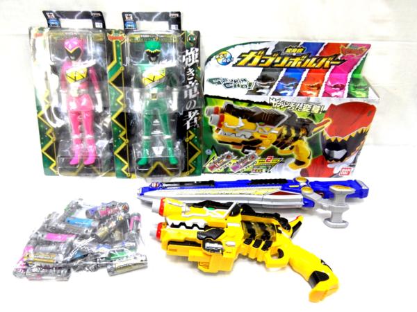 P)獣電戦隊キョウリュウジャー ガブリボルバー他/ソフビ２体