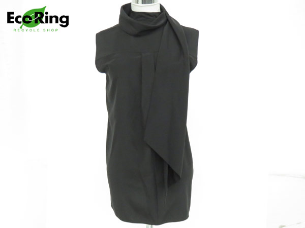 1円 美品 セリーヌ ノースリ シルク100% トップス 36 AI220