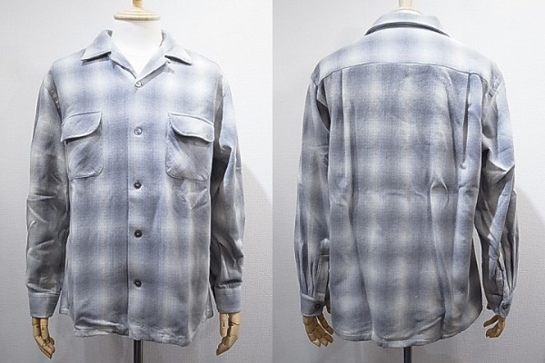 60s ビンテージ ペニーズ シャドー オンブレ チェック シャツ50s