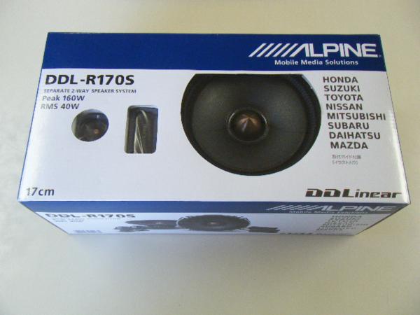 未使用《ALPINE》17cmセパレート2-WAYスピーカー(DDL-R170S)160W
