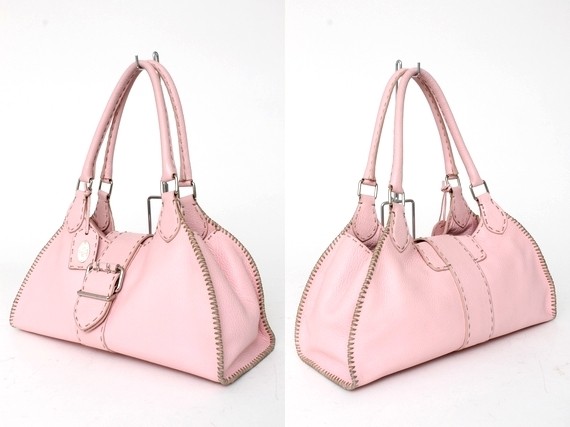 1円～ FENDI フェンディ セレリア ショルダー バッグ ピンク
