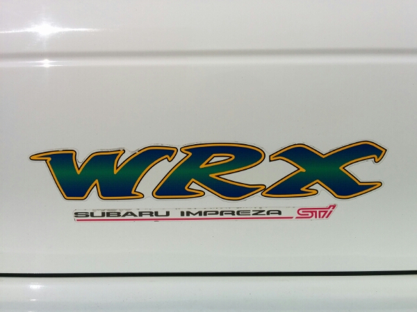 純正】インプレッサ GC8 トランク 『WRX』ステッカーSTiver(スバル