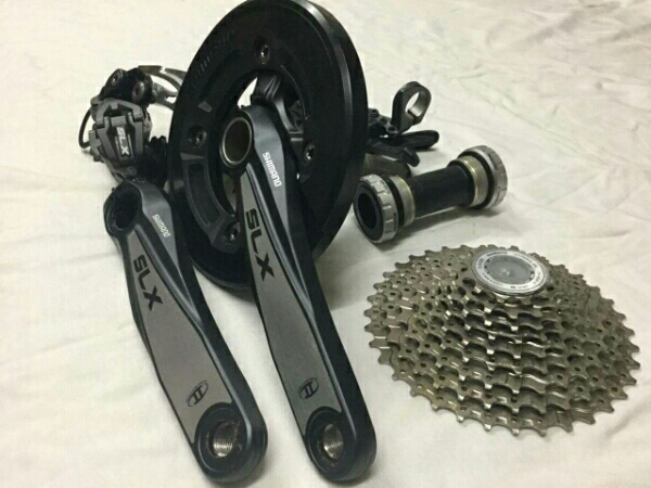 シマノ・SLX 9速コンポ シマノ SLX 9sコンポ 5点セット+ 完成車ばらし