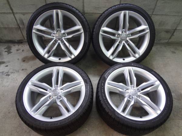 アウディS5純正19インチホイール ピレリSOTTOZERO 4本セット