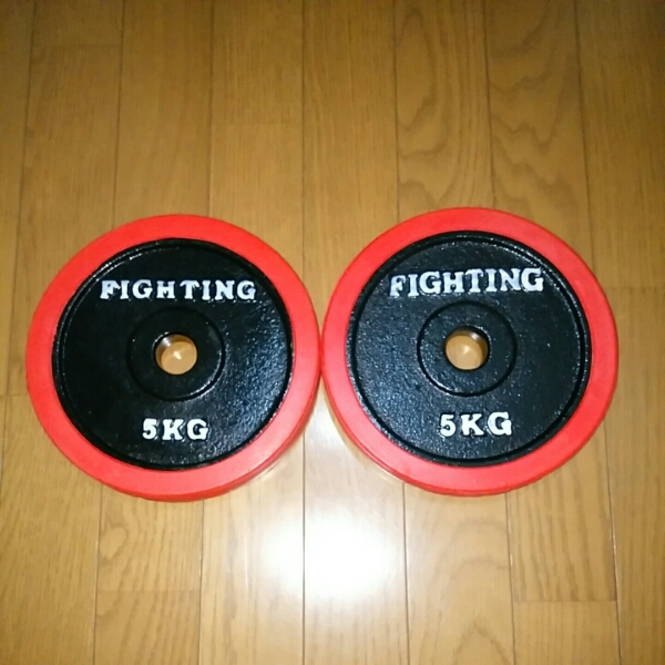 ファイティングロード ラバータイプ　5kg×2枚