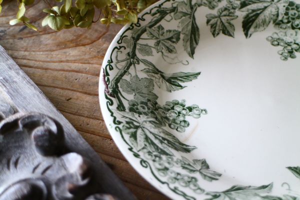 仏 アンティーク CreiletMontreau クレイユモントロー プレートh