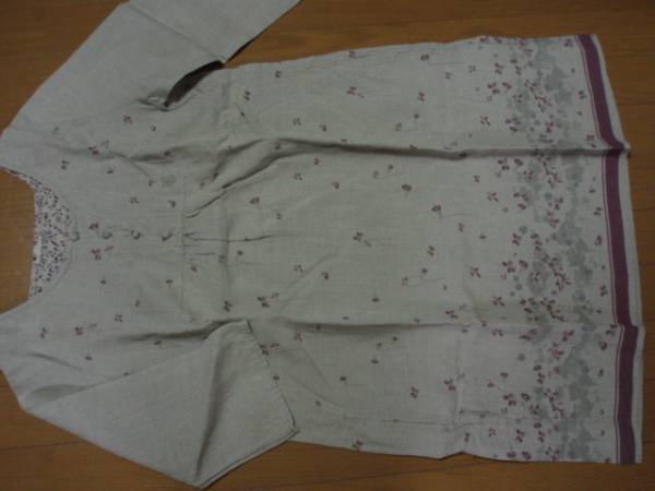 シュシュドママンのスミレ柄チュニック　SM2イチ好きにも美品