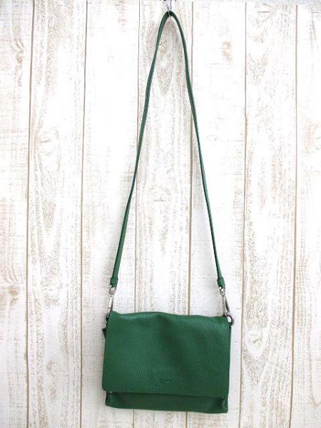 ジルサンダー ショルダーバッグ レザー シンプル 黄緑