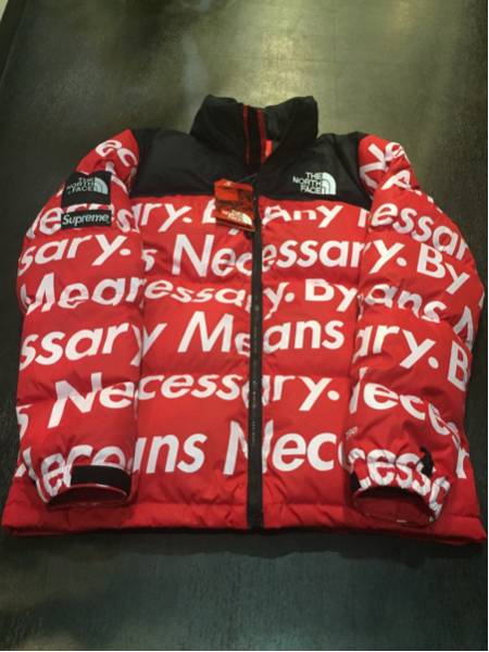 15AW Supreme nuptse ダウン M ボックス ロゴ パーカー