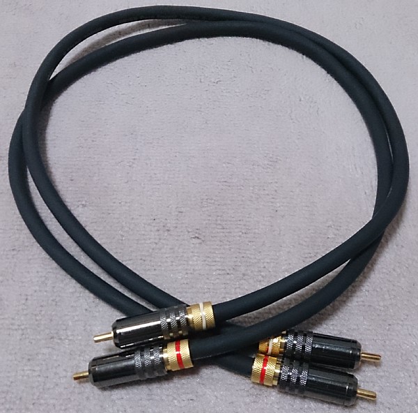ortofon オルトフォン RCAケーブル 6n+5n AC1000Q 1m 美品]ortofon 6.5N・AC1000Q 0.7m ペア RCAケーブル オルトフォン RCA