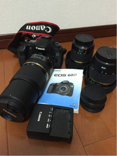 EOS 60D Canon レンズセット キヤノンEOS 付属品完品 社外三脚 