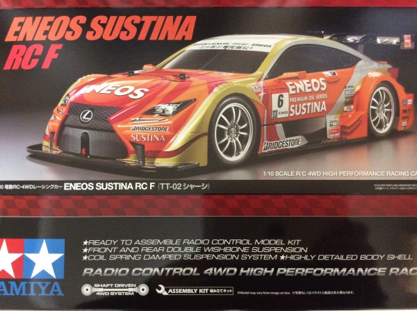 TAMIYAタミヤ 1/10 ENEOS SUSTINA RC F LEXUS ボディ SP.1562 ENEOS