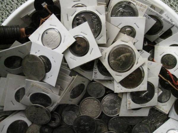 メダル[近代銀貨の参考品・メダル他：いろいろ約3.7kg]コイン