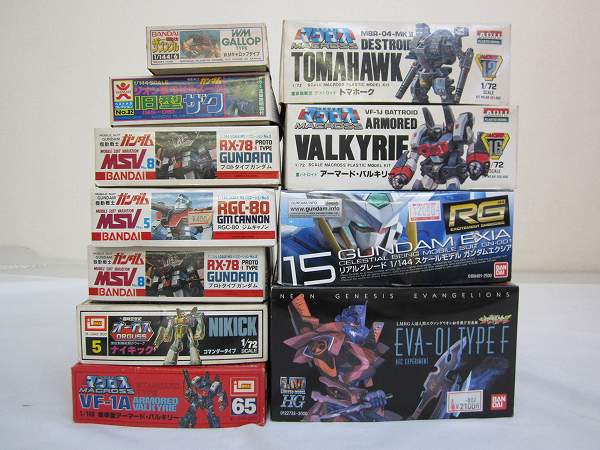 処分 RG ガンダムエクシア，LM HG エヴァ，マクロス VF-1A[梱0.2]