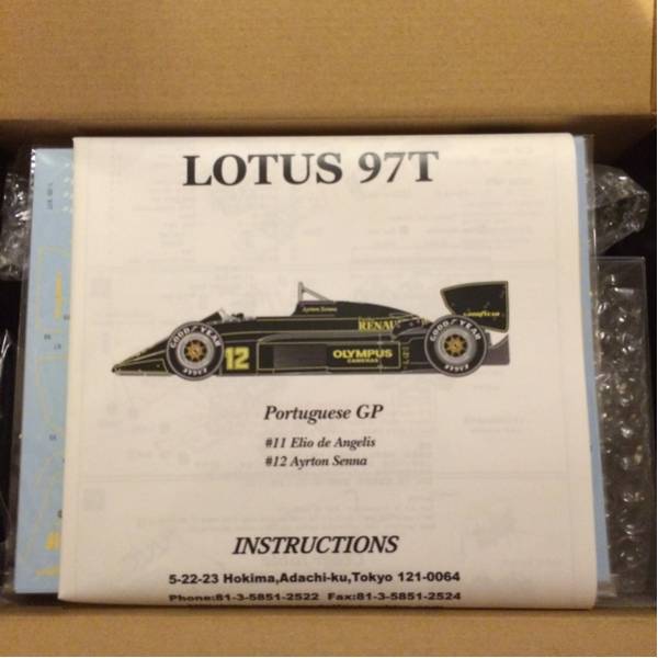 ロータス 97T ポルトガルGP 1/20 セナ lotus senna MFH 1⁄20