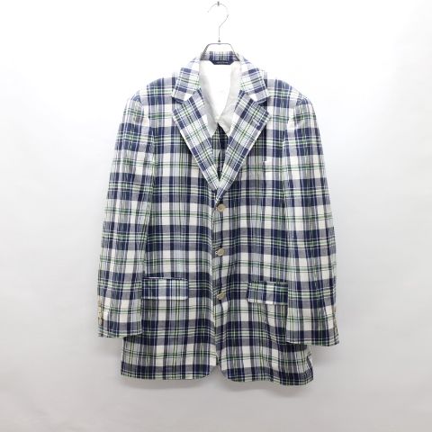 Brooks Brothers コットンブレザー マドラスチェック(39R) B2982