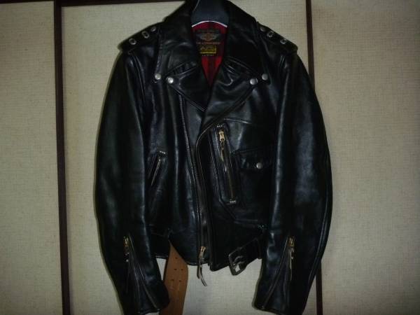 リアルマッコイ×ハーレーコラボの馬革ライダース40サイズ②
