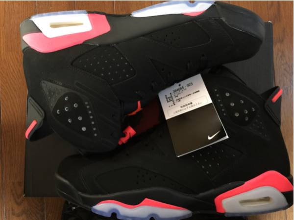 激レア新品AIRJORDAN6RETROジョーダン6黒赤US9 国内正規 27 希少