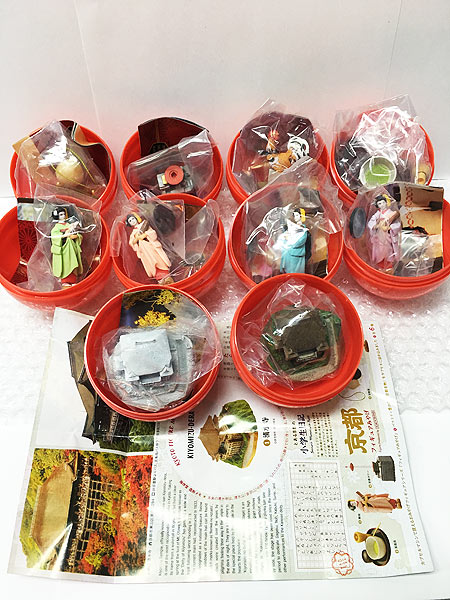 京都 フィギュアみやげ 全10種フルセット 清水寺雪景色 舞妓4色