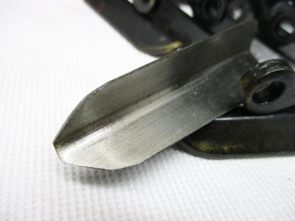 板清g825【特製本焼】ツマミ丸窓丸面面引鏝 3mm■左官 役鏝/12丁