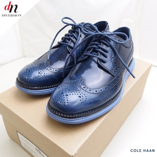 COLE HAAN LUNARGRAND LONG WINGウィングチップBLK IRS/CHMBRY10