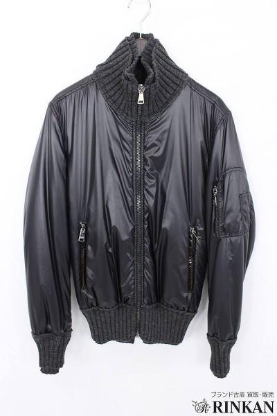 ドルチェ&ガッバーナ/中綿入りロゴプレート付リブブルゾン【99】