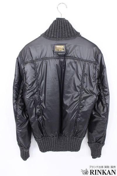 ドルチェ&ガッバーナ/中綿入りロゴプレート付リブブルゾン【99】