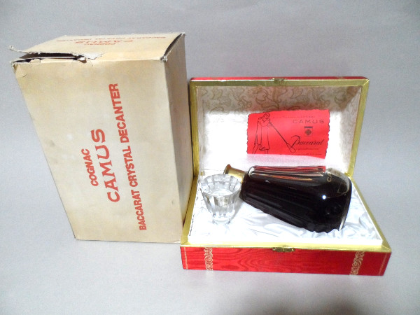 ○古酒 カミュ バカラカラフェ Camus Baccarat Carafe 箱，替栓付 ☆古