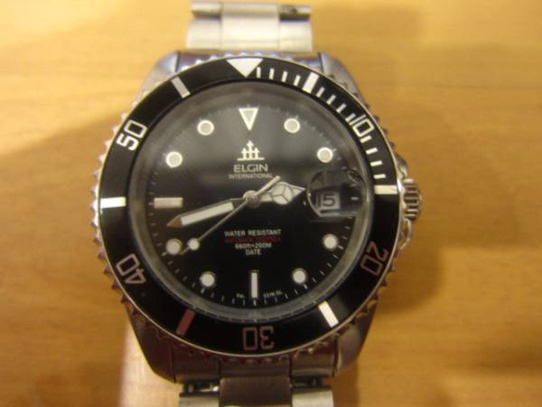 ELGIN エルジン 20気圧ダイバー自動巻き　FK-531N-SL