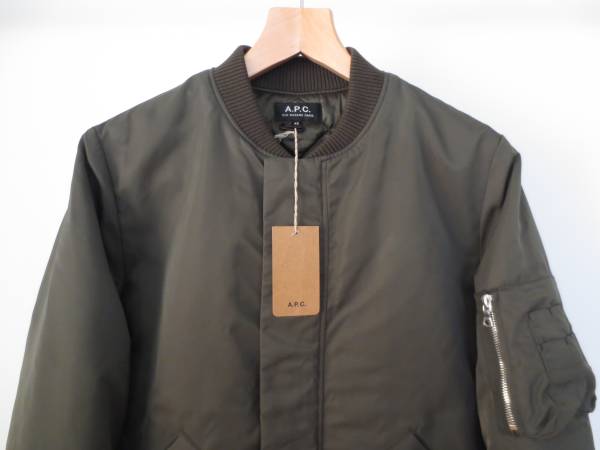 入手困難✨ポールスミス リアルムートン ライダースジャケット カーキ M MA-1 カーキ ブルゾン 15AW with SMITH(ポールスミス) PAUL liner
