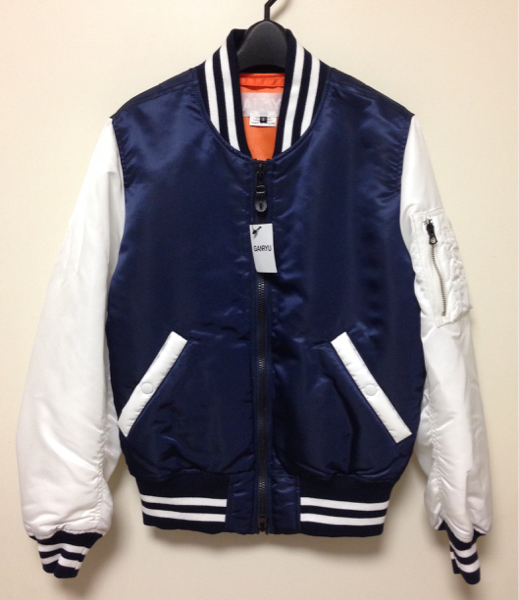 des MA-1 COMME GARCONS GANRYU スタジャン - M 紺の通販