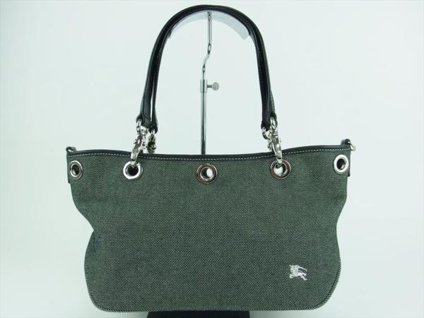 BURBERRY バーバリー ブルーレーベル 2way ショルダーバッグ □BURBERRY バーバリー ブルーレーベル 2WAYバッグ グレー BURBERRY