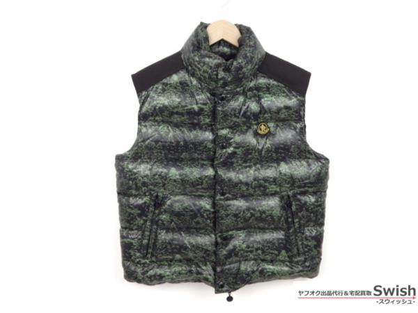 A807■moncler モンクレール×ファレル■美品 ダウンベスト L 緑