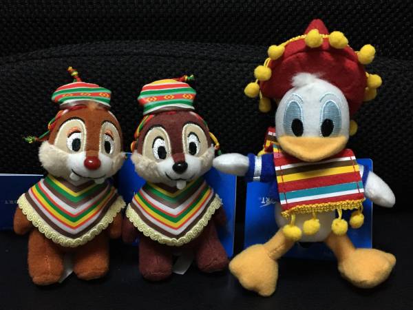 ぬいぐるみストラップ ロスト チップ&デール&ドナルドセット