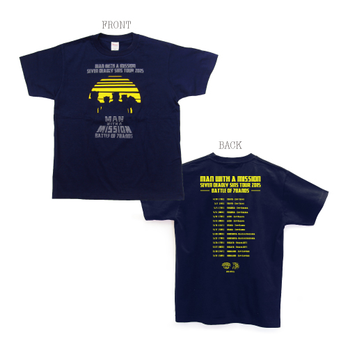 【新品未開封】MAN WITH A MISSION DEAD Tシャツ ネイビー S